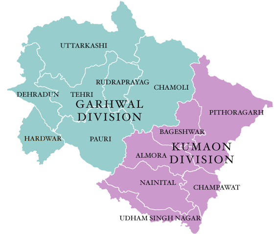 Uttarakhand Map