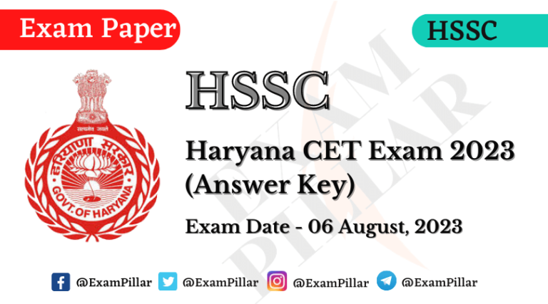 Hssc Cet Group C Exam Paper August Answer Key