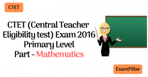 CTET Sep 2016 Exam Paper Mathematics