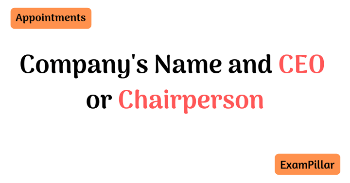 Company's Name and CEO or Chairperson