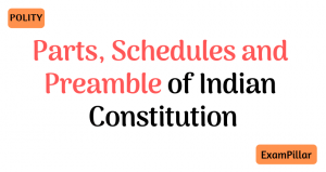 Parts Schedules and Preamble of Indian Constitution