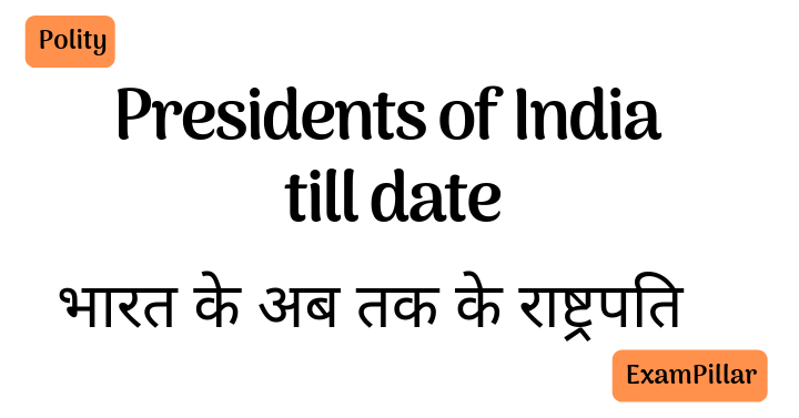 Presidents of India till date