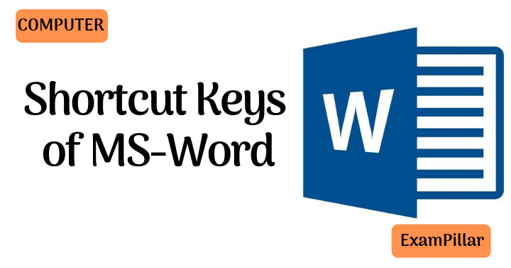 Shortcut Keys of MS-Word