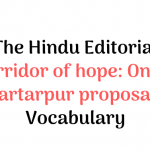 The Hindu Editorial Vocab – 24 Nov, 2018