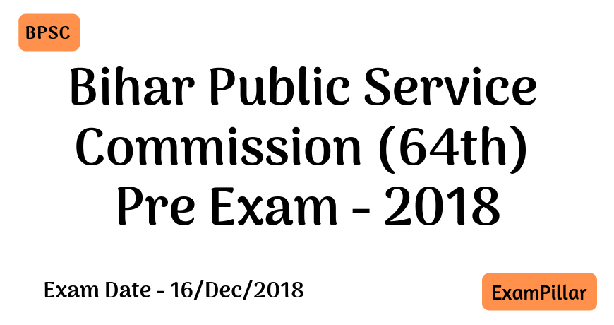 Bihar PCS 64th Pre Exam 2018 AnswerKey
