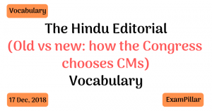 The Hindu Editorial Vocab 17 Dec, 2018