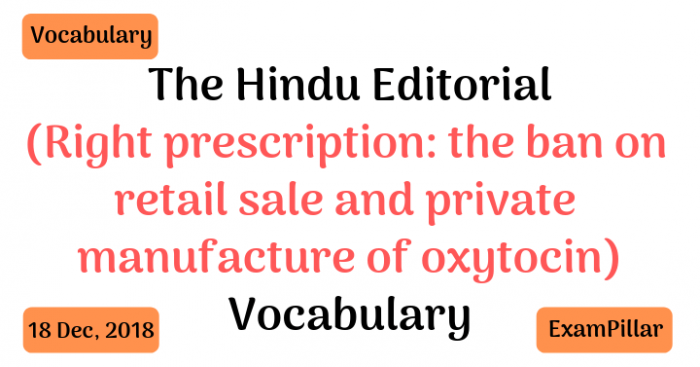 The Hindu Editorial Vocab 18 Dec, 2018