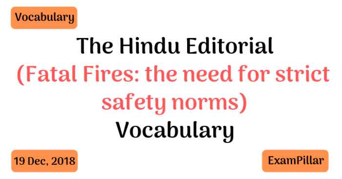 The Hindu Editorial Vocab 19 Dec, 2018