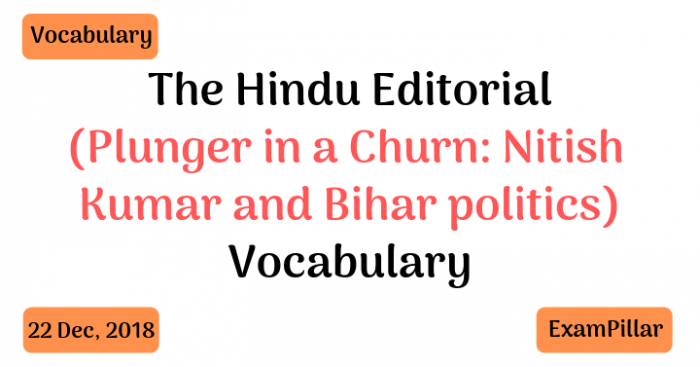 The Hindu Editorial Vocab 22 Dec, 2018