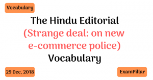 The Hindu Editorial Vocab 29 Dec, 2018