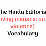 The Hindu Editorial Vocab – 05 Dec, 2018