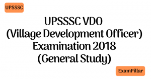 UPSSSC VDO Examination 2018 Solved Paper