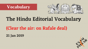 The Hindu Editorial Vocab