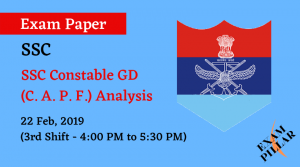 SSC GD Constable Answer Key