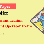 UK Police Telecommunication Assistant Operator Exam 2016