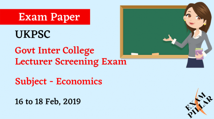 UKPSC Lecturer Answer Key