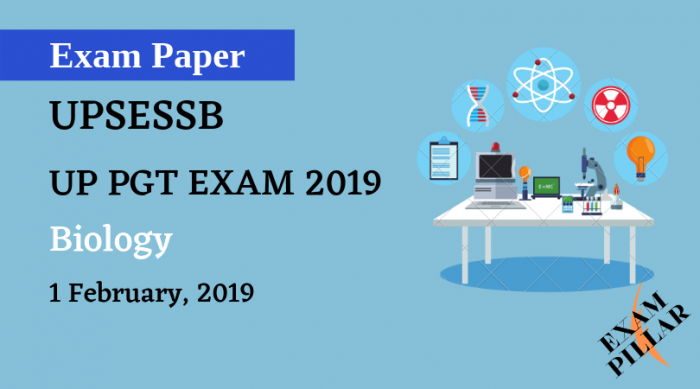 UP PGT EXAM 2019 - Biology Answer key