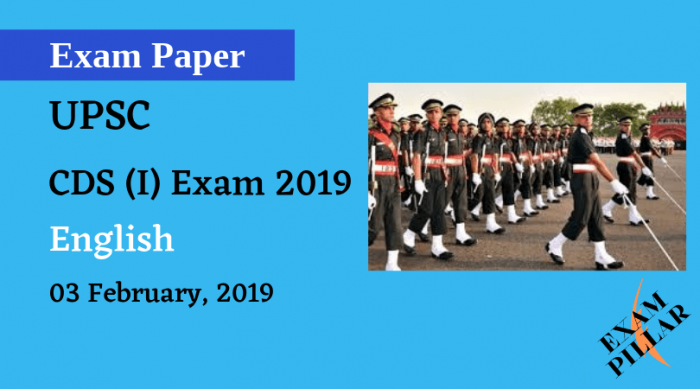 CDS 2019 Answer Key