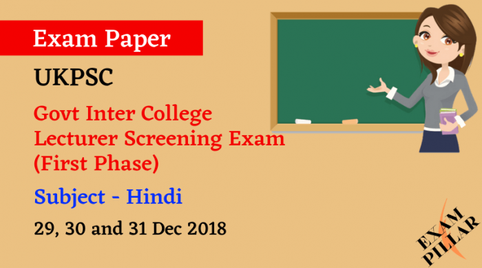 UKPSC Lecturer Answer Key