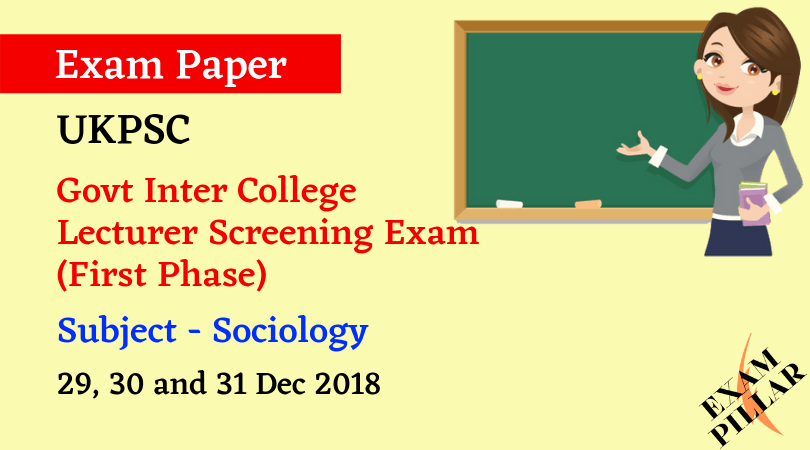 UKPSC Lecturer Answer Key