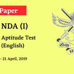 NDA 2019 Answer Key