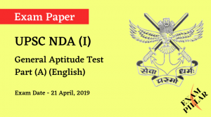 NDA 2019 Answer Key