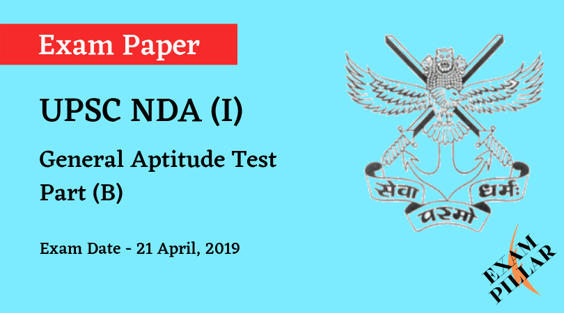 NDA 2019 Answer Key