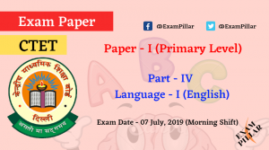 CTET July 2019 Answer Key