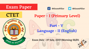 CTET July 2019 Answer Key