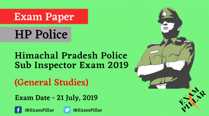 Himachal Pradesh Police Sub Inspector (H. P. S. I.) Exam 2019 (Answer Key)