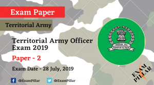 Territorial Army Exam 2019 Answer Key