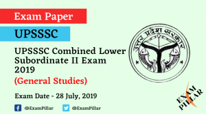 UPSSSC Combined Lower Subordinate II Exam 2019 Answer Key