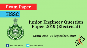 Haryana SSC JE (Electrical) Question Paper 2019 (Answer Key)