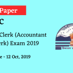 HPSSC Clerk (Accountant cum Clerk) Exam Paper 2019 (Answer Key)