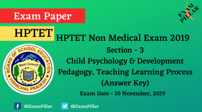 HPTET Non Medical Exam 2019 (Answer Key)