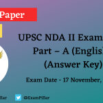 NDA II Answer Key