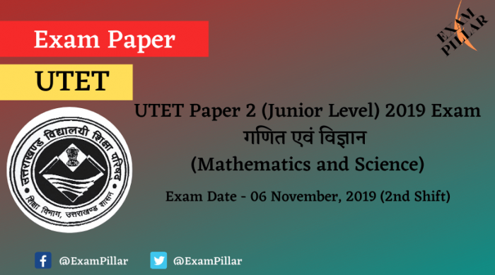 UTET Answer Key 2019