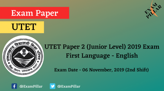 UTET Answer Key 2019