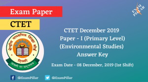 CTET Dec 2019 Paper I Answer Key