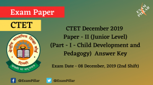 CTET Dec 2019 Paper II Answer Key