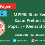 MPPSC Pre Exam 2020 General Studies Paper I Answer Key