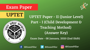 UPTET Exam 08 Jan 2020 Paper 2 Answer Key