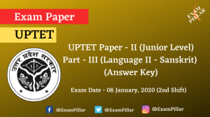 UPTET Exam 08 Jan 2020 Paper 2 Answer Key