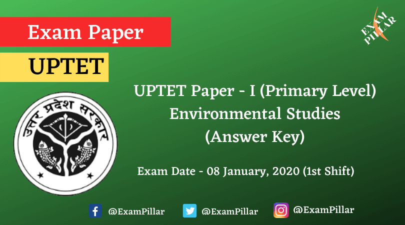 UPTET Paper 1 Environmental Studies (Answer Key)