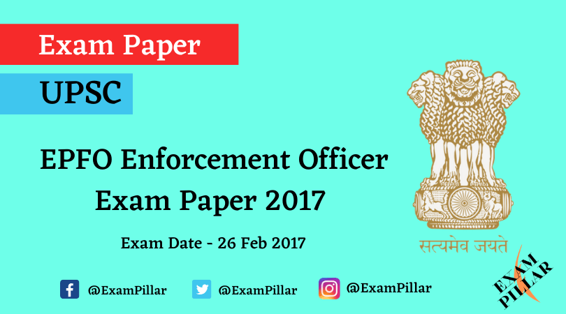 upsc-epfo-apfc-exam-paper-2017-answer-key-theexampillar