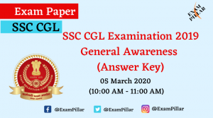 SSC CGL Tire I Answer Key 2020