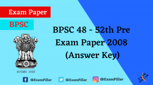 BPSC Answer Key