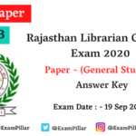 RSMSSB Librarian Grade III 2020 Answer Key