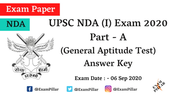 UPSC NDA (I) Exam 2020 Answer Key