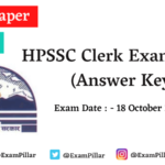 HPSSC Clerk 2020 Answer Key